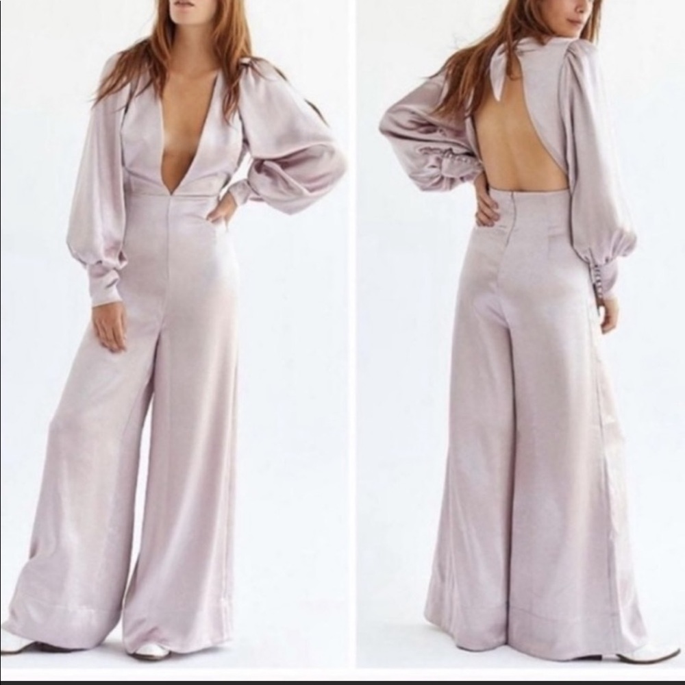 NWT FreePeople/Anthropologie Nadia Jumpsuit ( Misty Plum )